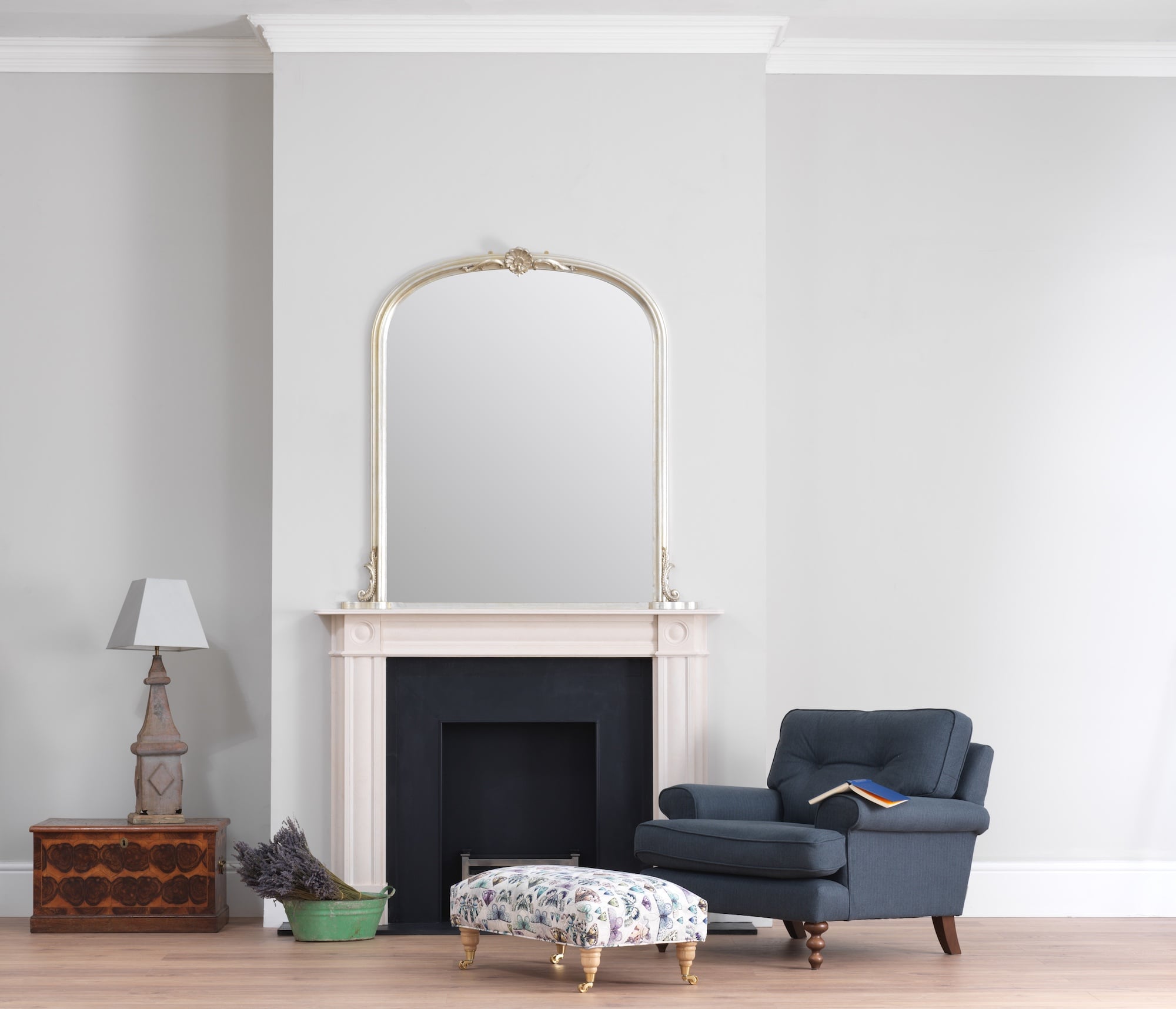 Ornamental Archtop Mirror Overmantels
