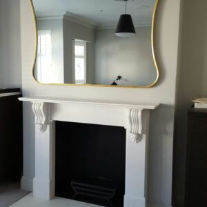 7 - Bespoke AD4 curvy mirror in gold