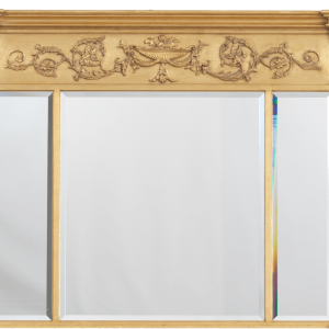Tall Regency Triptych Mirror