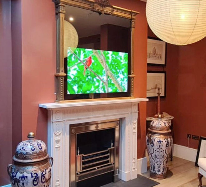 Tv Mirrors Overmantels Tv Mirrors Overmantels, Large Mirror With Tv Inside