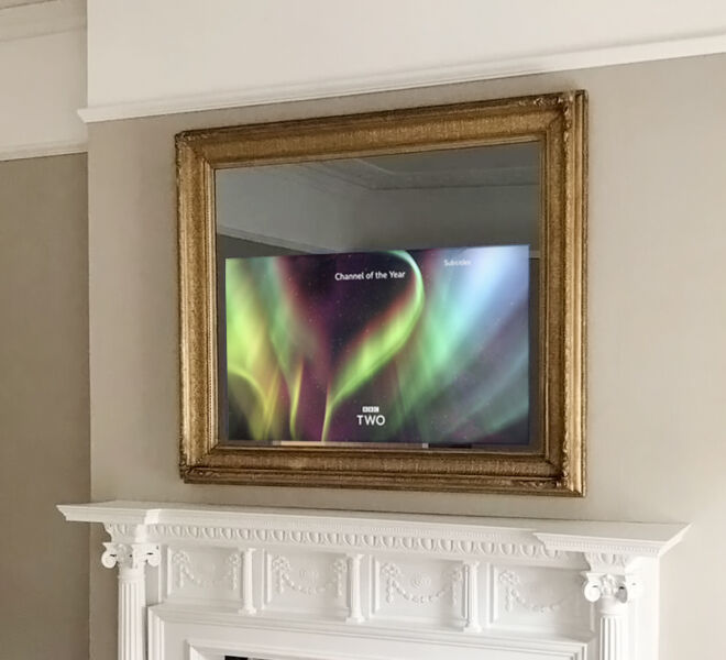 Tv Mirrors Overmantels Tv Mirrors Overmantels, Large Mirror With Tv Inside