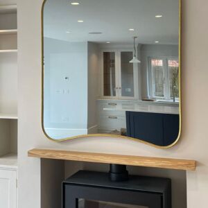 Slimline Curvy Recessed TV Mirror OFF