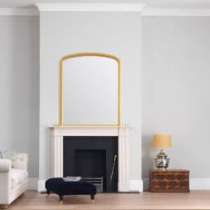 large gold overmantel mirror