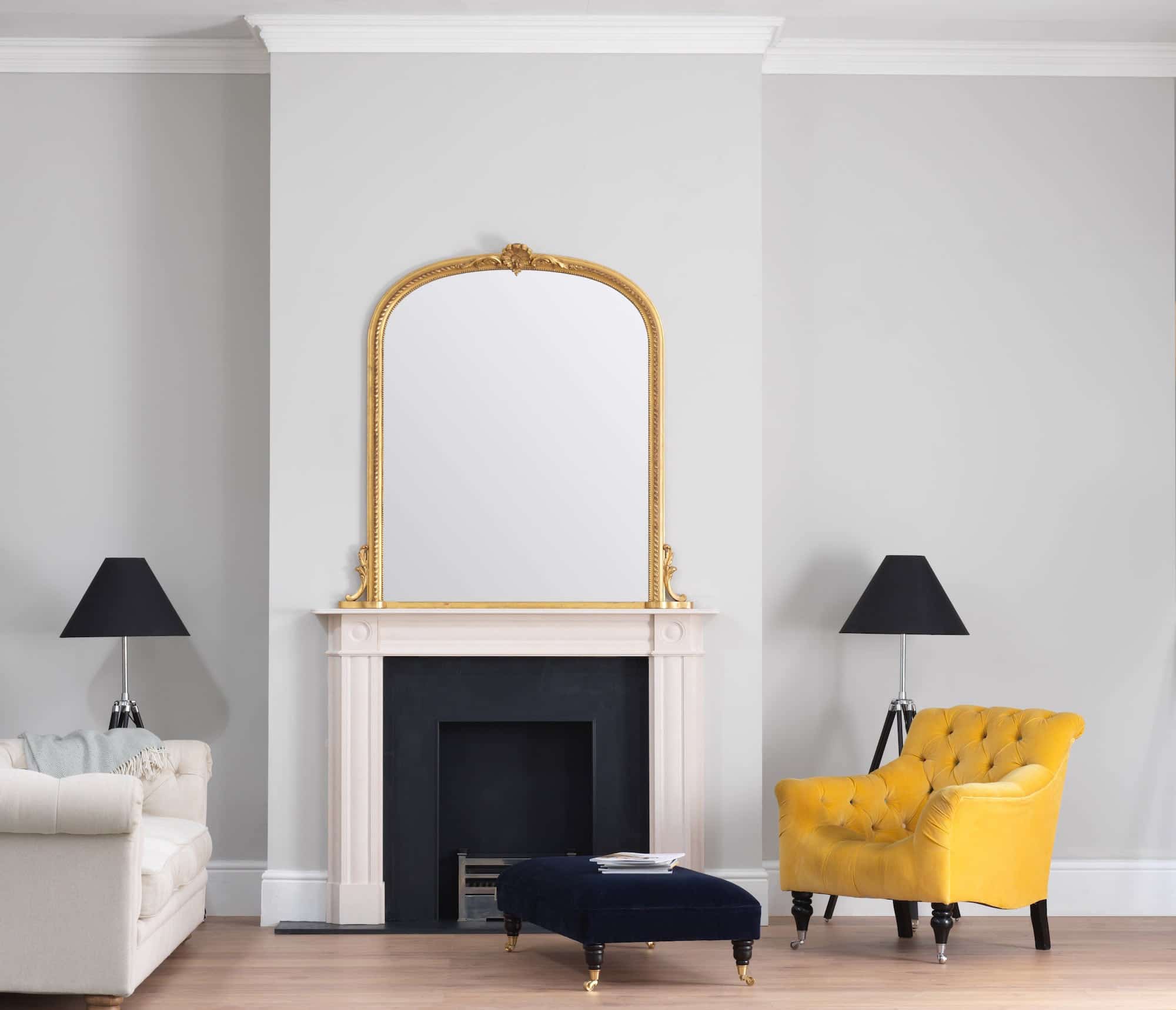 large overmantel mirror