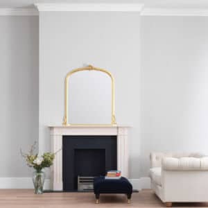 gold overmantel mirror