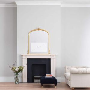 gold overmantel TV mirror